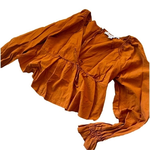 HYFVE crop pleasant women’s blouse size medium - Picture 2 of 7